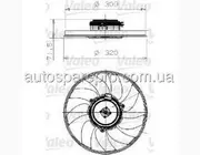 ( Valeo 696027 ) Вентилятор, Охлаждение Двигателя Opel Vectra